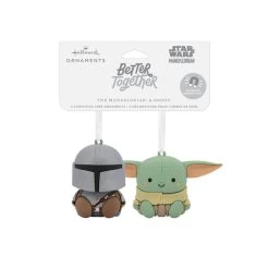 Better Together Star Wars: The Mandalorian™ And Grogu™ Magnetic Hallmark Ornaments, Set Of 2 -Hallmark Toys Shop Mandalorian and Grogu Christmas Ornaments 3HCM2401 04