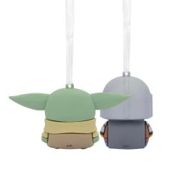 Better Together Star Wars: The Mandalorian™ And Grogu™ Magnetic Hallmark Ornaments, Set Of 2 -Hallmark Toys Shop Mandalorian and Grogu Christmas Ornaments 3HCM2401 06