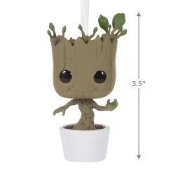 Marvel Guardians Of The Galaxy Groot Funko POP!® Hallmark Ornament -Hallmark Toys Shop Marvel Guardians of the Galaxy Groot Funko POP Christmas Ornament 3HCM1099 03