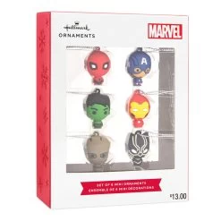 Mini Marvel Super Heroes Shatterproof Hallmark Ornaments, Set Of 6 -Hallmark Toys Shop Marvel Super Heroes Miniature Christmas Ornaments Set of 6 2HCM9228 04