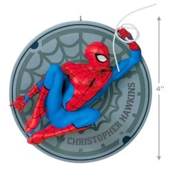 Hallmark Marvel The Amazing Spider-Man Personalized Ornament 8 Hallmark Marvel The Amazing Spider-Man Personalized Ornament -Hallmark Toys Shop Marvel The Amazing SpiderMan Personalized Keepsake Ornament 2499QHE2115B1 03