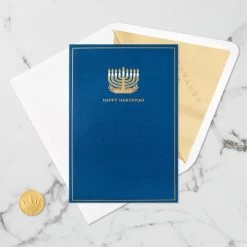 Hallmark Season Full Of Light 3D Pop-Up Hanukkah Card -Hallmark Toys Shop Menorah 3D PopUp Hanukkah Card 5XXH1003 05