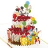 Hallmark Disney Mickey Mouse Cake 3D Pop-Up Birthday Card -Hallmark Toys Shop Mickey Mouse and Pluto Cake 3D PopUp Birthday Card 1499LAD2724 03