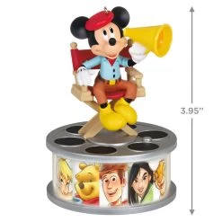 Hallmark Disney 100 Years Of Wonder Director Mickey Mouse Ornament With Light And Sound 10 Hallmark Disney 100 Years Of Wonder Director Mickey Mouse Ornament With Light And Sound -Hallmark Toys Shop Mickey in Director Chair Keepsake Ornament 2999QXD6727 03