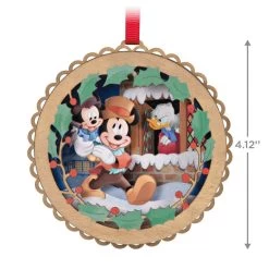 Hallmark Disney Mickey's Christmas Carol 40th Anniversary Papercraft Ornament -Hallmark Toys Shop Mickeys Christmas Carol Characters Keepsake Ornament 1999QXD6669 03
