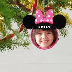 Hallmark Disney Minnie Mouse Ears Silhouette Text And Photo Personalized Ornament -Hallmark Toys Shop Minnie Mouse Ears TextPhoto Personalized Ornament 2499QHE1963B2 02