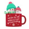 Hallmark Mom & Me Hot Cocoa Mug 2023 Ornament -Hallmark Toys Shop Mom Me Snowmen in Mug Keepsake Ornament 1599QGO2577 01