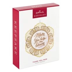 Hallmark Thank You, Mom Metal Ornament -Hallmark Toys Shop Mom You Help Me Bloom Flower Keepsake Ornament 1799QHX3049 04