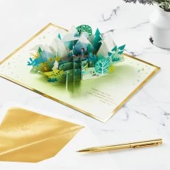 Hallmark Love Sharing Life's Adventure With You 3D Pop-Up Love Card -Hallmark Toys Shop Mountains and Trees 3D PopUp Love Card 1299LAD2890 06