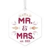 Hallmark Mr. & Mrs. Personalized Text Metal Ornament -Hallmark Toys Shop Mr. Mrs. Personalized Christmas Ornament 1OFM1002B3 01