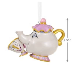 Hallmark Disney Beauty And The Beast A Mother's Love Porcelain Ornament -Hallmark Toys Shop Mrs. Potts and Chip Keepsake Ornament 2499QHX3109 03