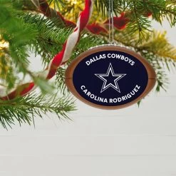 Hallmark NFL Football Dallas Cowboys Text Personalized Ornament -Hallmark Toys Shop NFL Football Dallas Cowboys Text Personalized Ornament 2499QHE1985B3 02