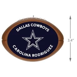 Hallmark NFL Football Dallas Cowboys Text Personalized Ornament -Hallmark Toys Shop NFL Football Dallas Cowboys Text Personalized Ornament 2499QHE1985B3 03