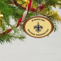 Hallmark NFL Football New Orleans Saints Text Personalized Ornament -Hallmark Toys Shop NFL Football New Orleans Saints Text Personalized Ornament 2499QHE1985B7 02