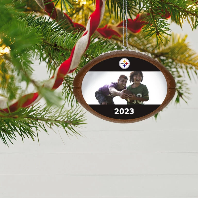 Hallmark NFL Football Pittsburgh Steelers Text And Photo Personalized Ornament 4 Hallmark NFL Football Pittsburgh Steelers Text And Photo Personalized Ornament - Image 2