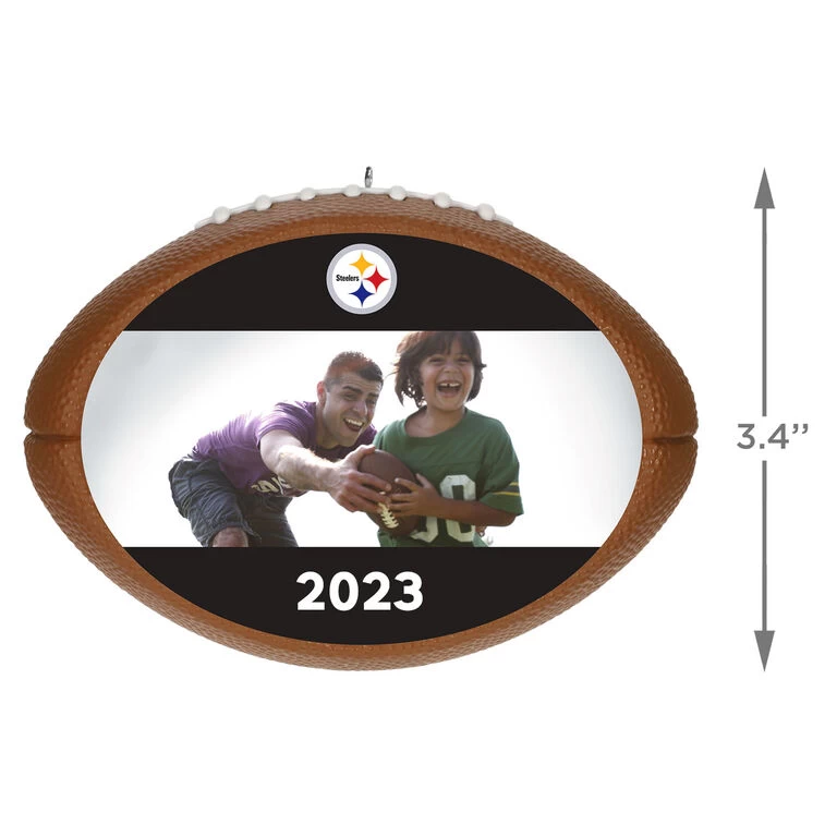Hallmark NFL Football Pittsburgh Steelers Text And Photo Personalized Ornament 5 Hallmark NFL Football Pittsburgh Steelers Text And Photo Personalized Ornament - Image 3