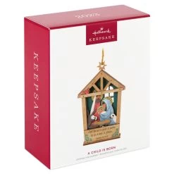 Hallmark A Child Is Born Nativity Papercraft Ornament -Hallmark Toys Shop Nativity Scene Wood and Paper Keepsake Ornament 1999QGO2759 04