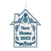 Hallmark New Home 2023 Porcelain Ornament -Hallmark Toys Shop New Home Blue and White House Keepsake Ornament 1799QHX3039 01