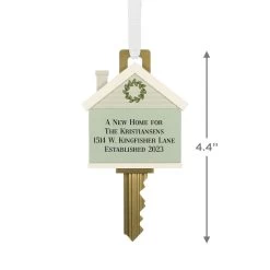 Hallmark New Home Key Personalized Ornament -Hallmark Toys Shop New Home Key Personalized Christmas Ornament 2499QHE2204B1 03