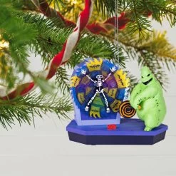 Hallmark Disney Tim Burton's The Nightmare Before Christmas 30th Anniversary Mr. Oogie Boogie Musical Ornament With Light And Motion -Hallmark Toys Shop Oogie Boogie Keepsake Ornament 4499QXD6739 02