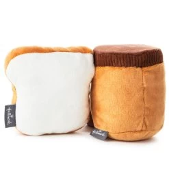 Hallmark Better Together Peanut Butter And Jelly Magnetic Plush, 5" -Hallmark Toys Shop Peanut Butter Jar and Bread With Jelly Magnetic Plush 1KID1641 03
