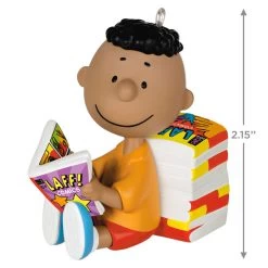 Hallmark The Peanuts® Gang Franklin Ornament -Hallmark Toys Shop Peanuts Franklin Reading Comics Keepsake Ornament 1899QXE3289 03