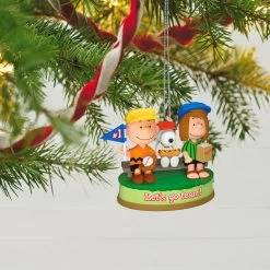 Hallmark The Peanuts® Gang Batter Up! Musical Ornament -Hallmark Toys Shop Peanuts Gang Watching Baseball Keepsake Ornament 3299QXI7059 02
