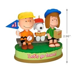 Hallmark The Peanuts® Gang Batter Up! Musical Ornament -Hallmark Toys Shop Peanuts Gang Watching Baseball Keepsake Ornament 3299QXI7059 03
