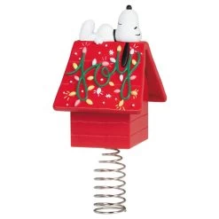 Hallmark Mini The Peanuts® Gang Snoopy Christmas Tree Topper And Tree Skirt, Set Of 2 -Hallmark Toys Shop Peanuts Snoopy Mini Keepsake Tree Skirt and Topper 2599QSB6249 07