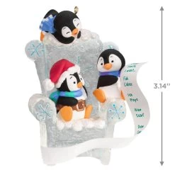 Hallmark Long Letter To Santa Penguin Ornament -Hallmark Toys Shop Penguins in Ice Chair Keepsake Ornament 1899QGO2959 03