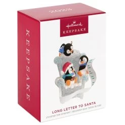 Hallmark Long Letter To Santa Penguin Ornament -Hallmark Toys Shop Penguins in Ice Chair Keepsake Ornament 1899QGO2959 04