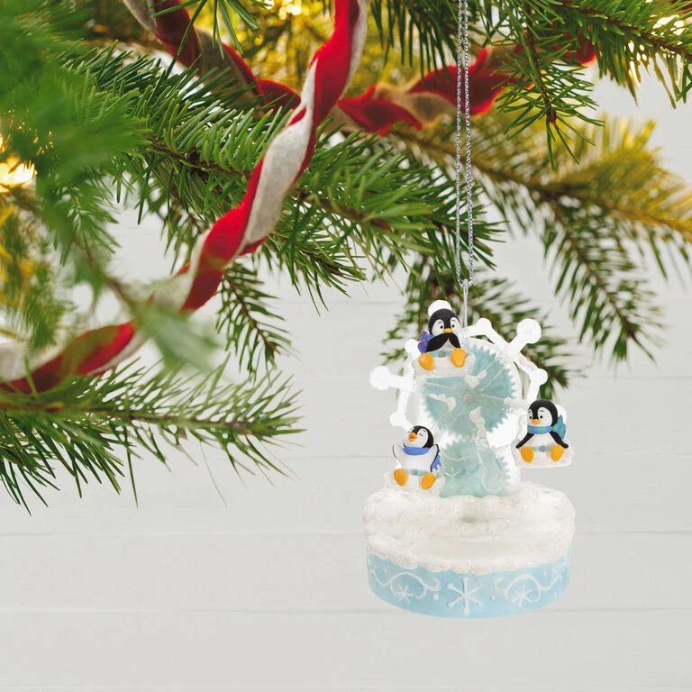 Hallmark Playful Penguins On Ferris Wheel Musical Ornament With Light And Motion 4 Hallmark Playful Penguins On Ferris Wheel Musical Ornament With Light And Motion - Image 2