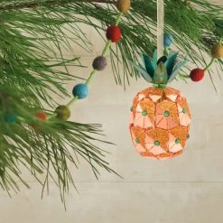 Pineapple Premium Metal Hallmark Ornament -Hallmark Toys Shop Pineapple Metal Christmas Ornament 1HDL2146 02