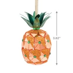 Pineapple Premium Metal Hallmark Ornament -Hallmark Toys Shop Pineapple Metal Christmas Ornament 1HDL2146 03