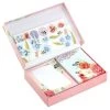 Hallmark Pink Floral Stationery Set And Desk Organizer Box -Hallmark Toys Shop Pink Floral Stationery Set and Note Cards in Box 5STZ1186 01