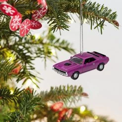 Hallmark Mini Lil' Classic Cars 1970 Plymouth Hemi® 'Cuda 2023 Metal Ornament, 0.58" -Hallmark Toys Shop Plymouth Hemi Cuda Car Keepsake Ornament 1299QXM9157 02