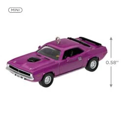 Hallmark Mini Lil' Classic Cars 1970 Plymouth Hemi® 'Cuda 2023 Metal Ornament, 0.58" -Hallmark Toys Shop Plymouth Hemi Cuda Car Keepsake Ornament 1299QXM9157 03