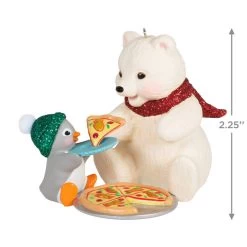 Hallmark Snowball And Tuxedo Sharing A Slice Ornament -Hallmark Toys Shop Polar Bear and Penguin Keepsake Ornament 1799QXR8049 03