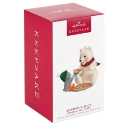 Hallmark Snowball And Tuxedo Sharing A Slice Ornament -Hallmark Toys Shop Polar Bear and Penguin Keepsake Ornament 1799QXR8049 04