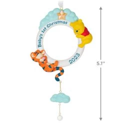 Hallmark Disney Winnie The Pooh Baby's First Christmas 2023 Ornament -Hallmark Toys Shop Pooh and Tigger Babys 1st Christmas Keepsake Ornament 1999QXD6577 03