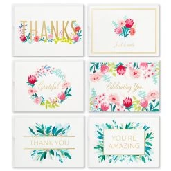 Hallmark Pretty Floral Assorted Blank Thank-You Notes, Box Of 24 -Hallmark Toys Shop Pretty Floral Assorted Blank ThankYou Notes in Box 1499TYN2424 02
