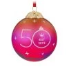 Hallmark Keepsake Ornament 50th Anniversary Christmas Commemorative Special Edition Glass And Metal Ornament -Hallmark Toys Shop Red Ball 50th Anniversary Keepsake Ornament 2499QGO2987 01