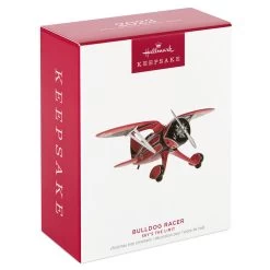 Hallmark Sky's The Limit Bulldog Racer Ornament 11 Hallmark Sky's The Limit Bulldog Racer Ornament -Hallmark Toys Shop Red Black White Airplane Keepsake Ornament 1999QXR8169 04