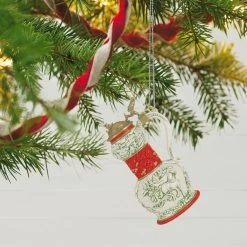 Hallmark Beer Stein Special Edition 2023 Ornament -Hallmark Toys Shop Red Green and Gold Beer Stein Keepsake Ornament 1999QGO2807 02