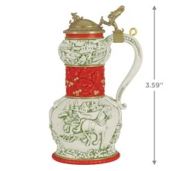 Hallmark Beer Stein Special Edition 2023 Ornament -Hallmark Toys Shop Red Green and Gold Beer Stein Keepsake Ornament 1999QGO2807 03