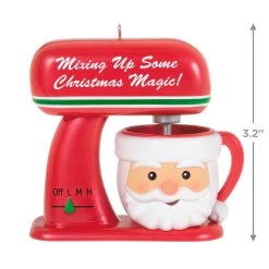 Hallmark Magical Mixer Ornament -Hallmark Toys Shop Red Stand Mixer With Santa Bowl Keepsake Ornament 1699QGO2909 03