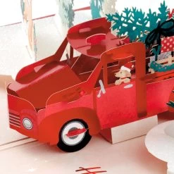Hallmark Joy To You 3D Pop-Up Christmas Card -Hallmark Toys Shop Red Truck 3D PopUp Christmas Card 1299IXC7122 03