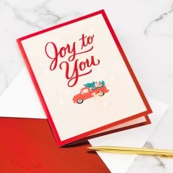 Hallmark Joy To You 3D Pop-Up Christmas Card -Hallmark Toys Shop Red Truck 3D PopUp Christmas Card 1299IXC7122 07