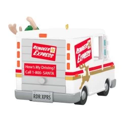 Hallmark Grandma Got Run Over By A Reindeer Musical Ornament -Hallmark Toys Shop Reindeer Express Delivery Truck Keepsake Ornament 2199QGO2639 08