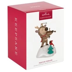 Hallmark Festive Fiddler Musical Ornament -Hallmark Toys Shop Reindeer Playing Violin Musical Keepsake Ornament 2199QGO2937 04